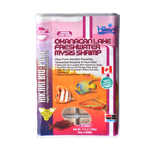 Okanagan Lake Freshwater Mysis Shrimp Hikari Bio-Pure: Only for instore Purchase 3.5 OZ Cubes